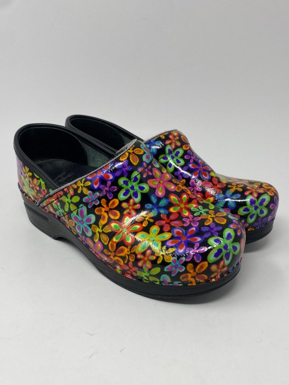 Dankso Professional Clogs Shoes Womens EU 37 US/Can 6.5-7 Floral Flower Power